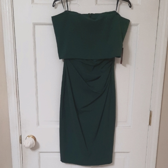 Vince Camuto Evergreen Strapless Sheath Dress - Picture 1 of 16